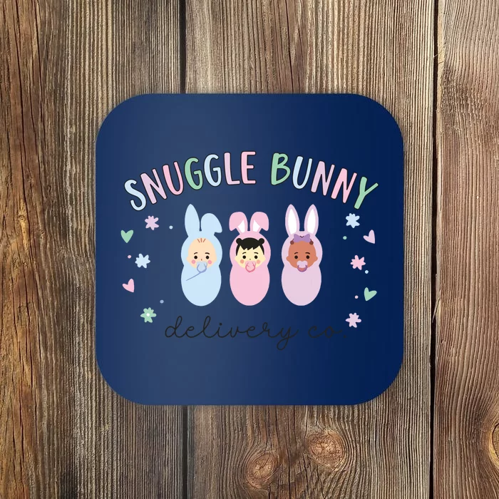 Snuggle Bunny Delivery Co Mother Baby Nurse Easter Ld Nurse Coaster