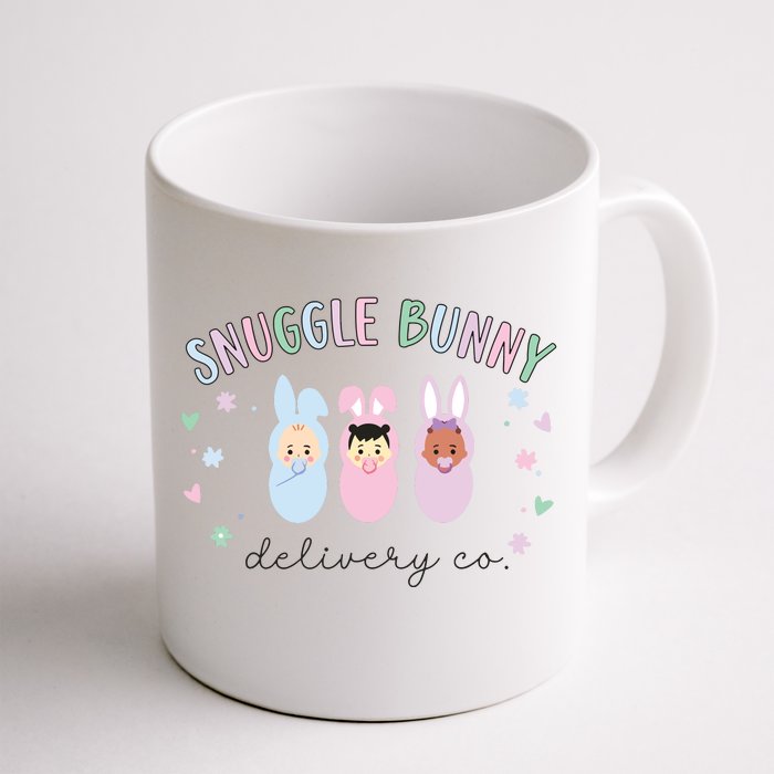 Snuggle Bunny Delivery Co Mother Baby Nurse Easter Ld Nurse Front & Back Coffee Mug