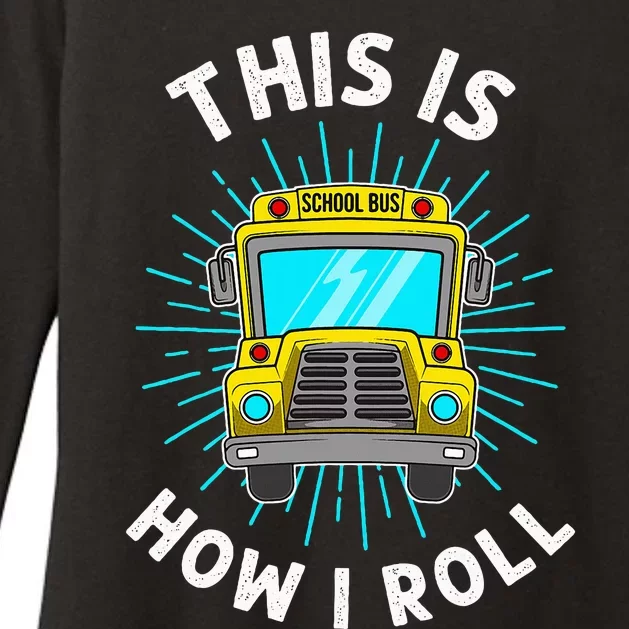 School Bus Driver Womens CVC Long Sleeve Shirt