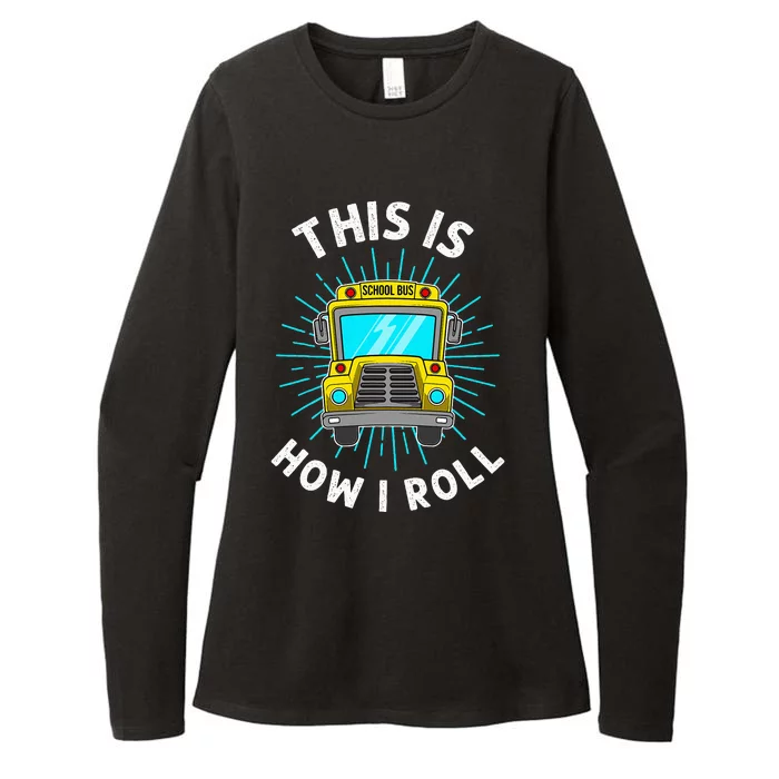 School Bus Driver Womens CVC Long Sleeve Shirt