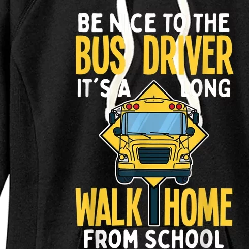 School Bus Driver Women's Fleece Hoodie