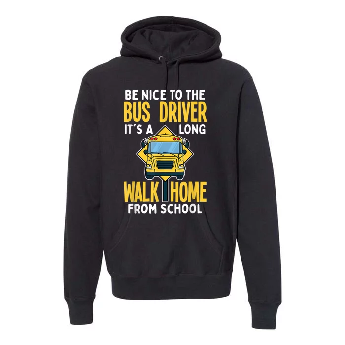 School Bus Driver Premium Hoodie