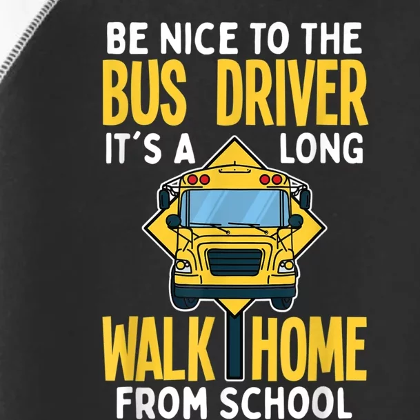 School Bus Driver Toddler Fine Jersey T-Shirt