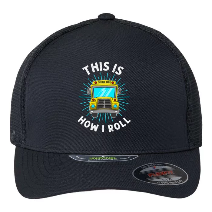 School Bus Driver Art For Women School Bus Driver Flexfit Unipanel Trucker Cap