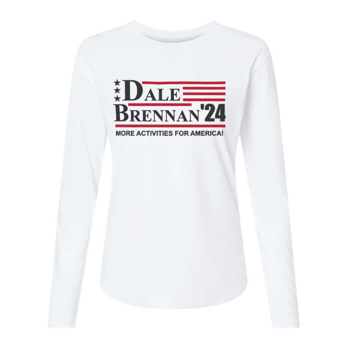 Step Brothers Dale Brennan 2024 More Activities For America! Womens Cotton Relaxed Long Sleeve T-Shirt