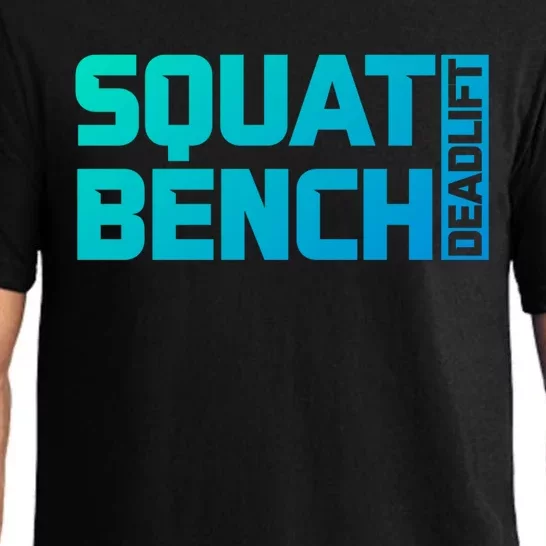 Squat Bench Deadlift Gym Weightlifting Workout Fitness Cute Gift Pajama Set