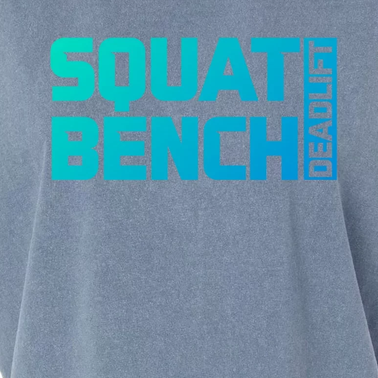 Squat Bench Deadlift Gym Weightlifting Workout Fitness Cute Gift Garment-Dyed Women's Muscle Tee