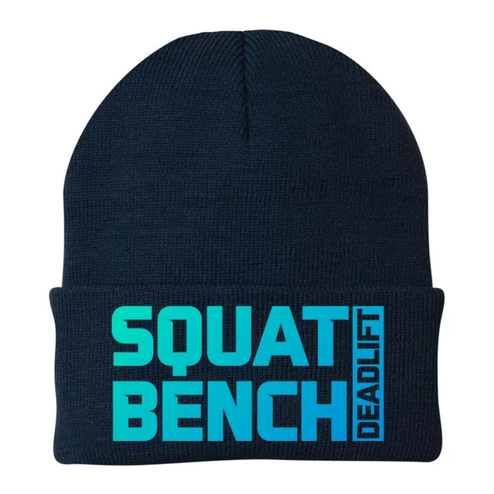 Squat Bench Deadlift Gym Weightlifting Workout Fitness Cute Gift Knit Cap Winter Beanie