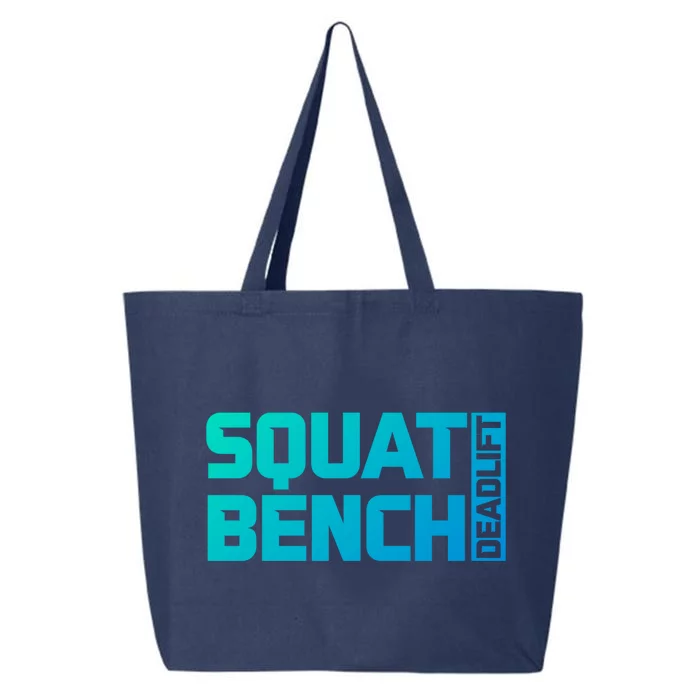 Squat Bench Deadlift Gym Weightlifting Workout Fitness Cute Gift 25L Jumbo Tote