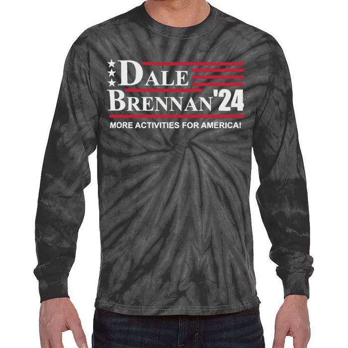 Step Brothers Dale Brennan 2024 More Activities For America! Tie-Dye Long Sleeve Shirt