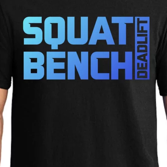 Squat Bench Deadlift Gym Weightlifting Workout Fitness Cute Gift Pajama Set