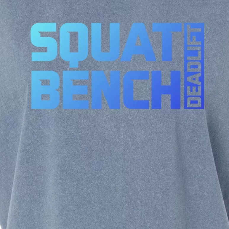 Squat Bench Deadlift Gym Weightlifting Workout Fitness Cute Gift Garment-Dyed Women's Muscle Tee