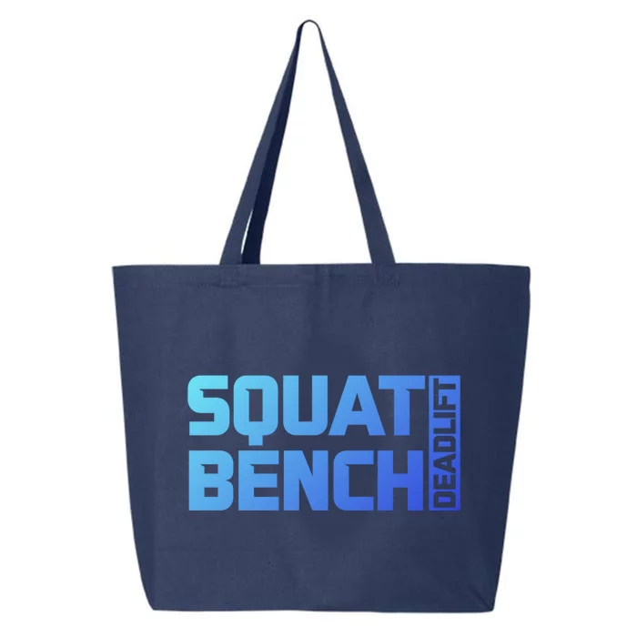 Squat Bench Deadlift Gym Weightlifting Workout Fitness Cute Gift 25L Jumbo Tote