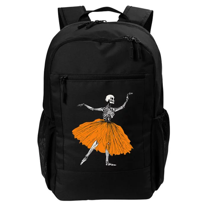 Skeleton Ballerina Dance Tutu Spooky Ballet Dancer Halloween Daily Commute Backpack