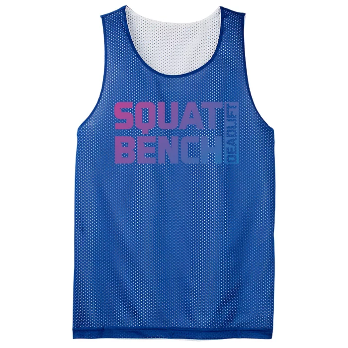 Squat Bench Deadlift Gym Weightlifting Workout Fitness Cute Gift Mesh Reversible Basketball Jersey Tank