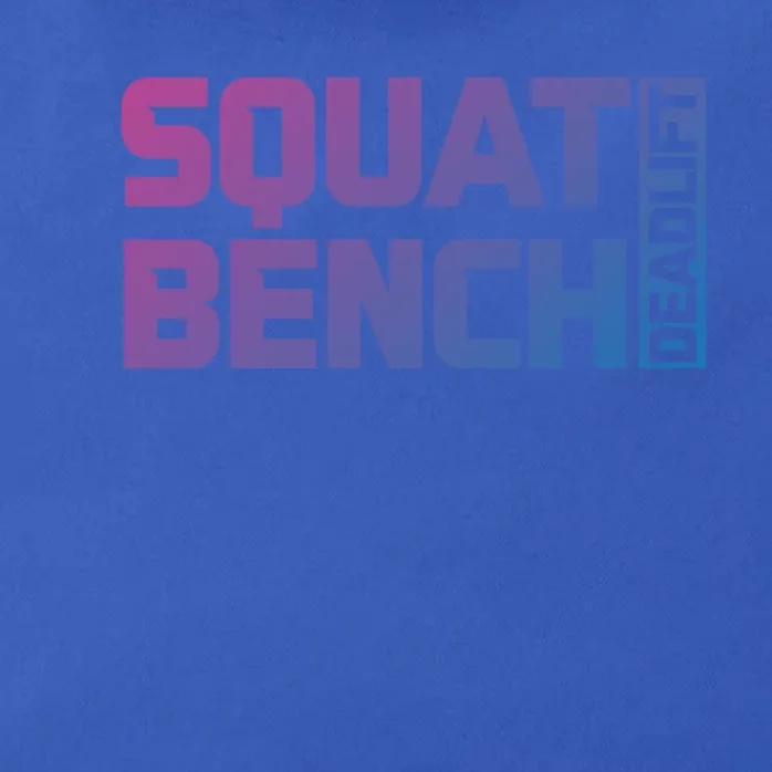 Squat Bench Deadlift Gym Weightlifting Workout Fitness Cute Gift Zip Tote Bag