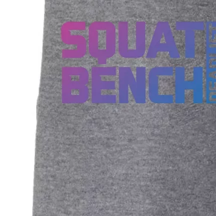 Squat Bench Deadlift Gym Weightlifting Workout Fitness Cute Gift Doggie 3-End Fleece Hoodie