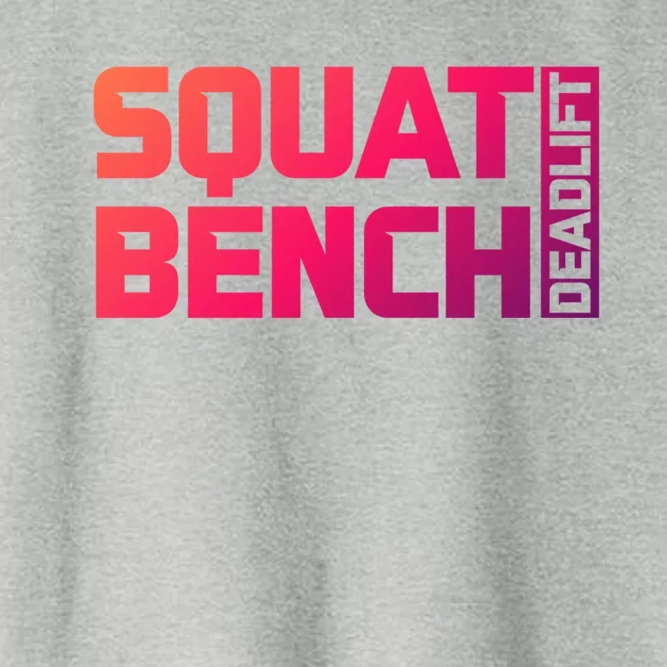 Squat Bench Deadlift Gym Weightlifting Workout Fitness Cute Gift Women's Crop Top Tee