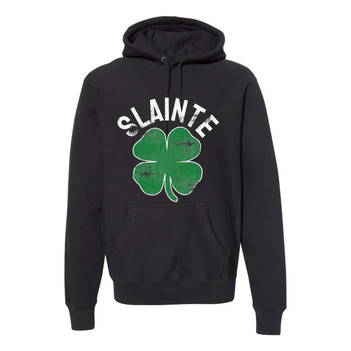 Slainte Beer Drinking Irish Shamrock ST PATRICKS DAY Premium Hoodie