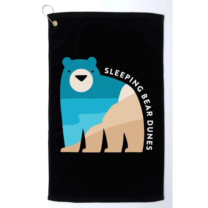 Sleeping Bear Dunes Michigan National Park Souvenir Gift Platinum Collection Golf Towel