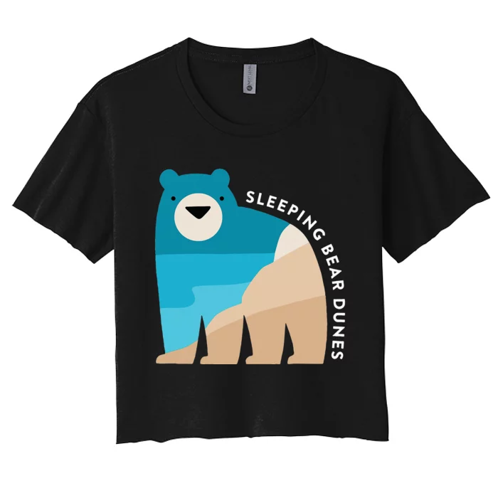 Sleeping Bear Dunes Michigan National Park Souvenir Gift Women's Crop Top Tee