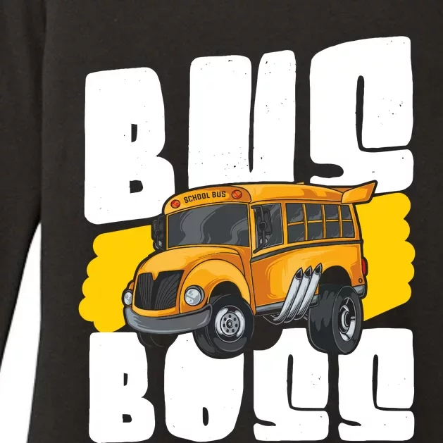 School Bus Driver Womens CVC Long Sleeve Shirt