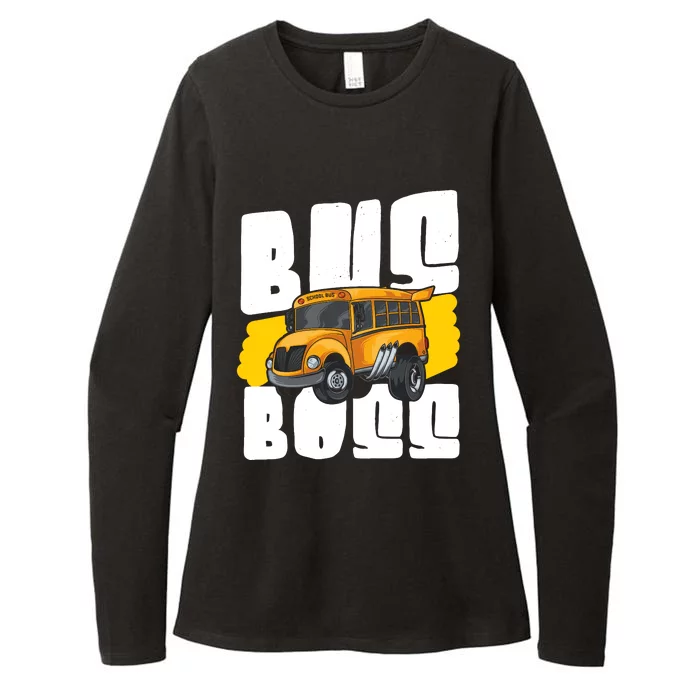 School Bus Driver Womens CVC Long Sleeve Shirt