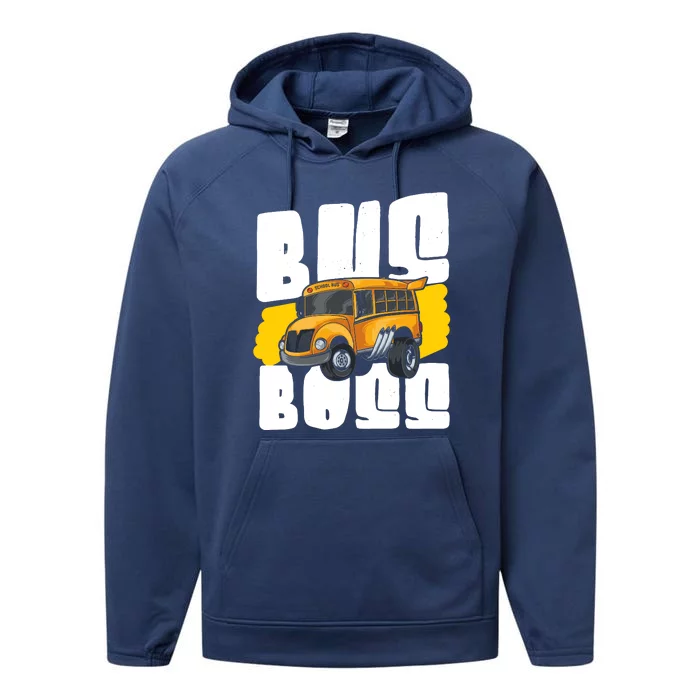 School Bus Driver Performance Fleece Hoodie