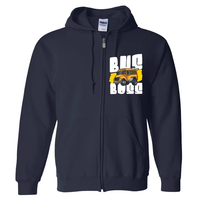 School Bus Driver Full Zip Hoodie