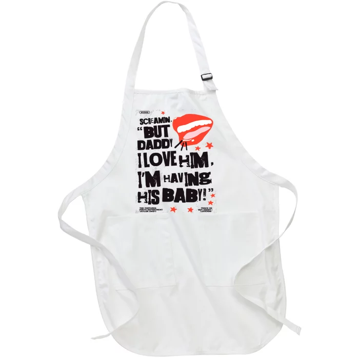 Scream But Daddy I Love Him Ttpd Album Full-Length Apron With Pocket