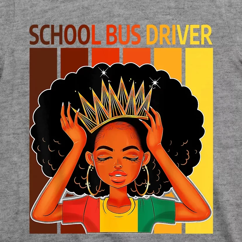 School Bus Driver Afro African American Black History Month T-Shirt