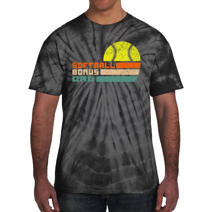 softball bonus dad from stepdaughter stepson son Tie-Dye T-Shirt