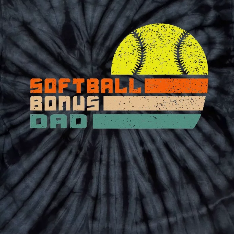 softball bonus dad from stepdaughter stepson son Tie-Dye T-Shirt