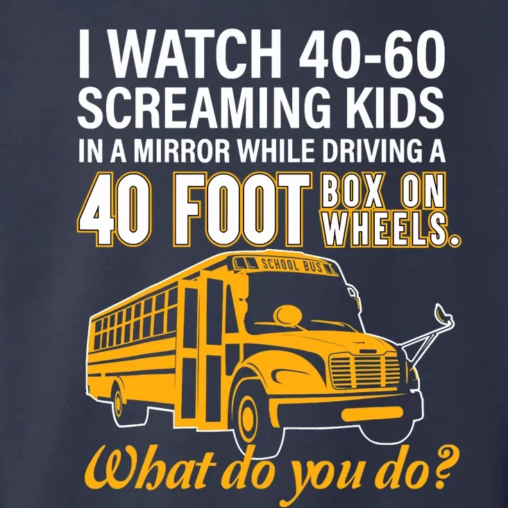 School Bus Driver Watch Screaming Drive Box On Wheels Toddler Hoodie