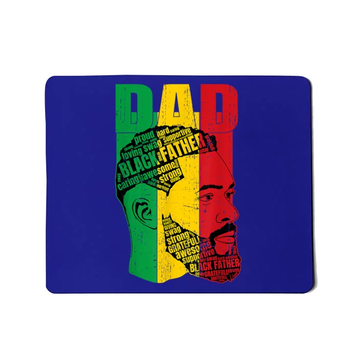 Strong Black Dad King African American Gift Mousepad