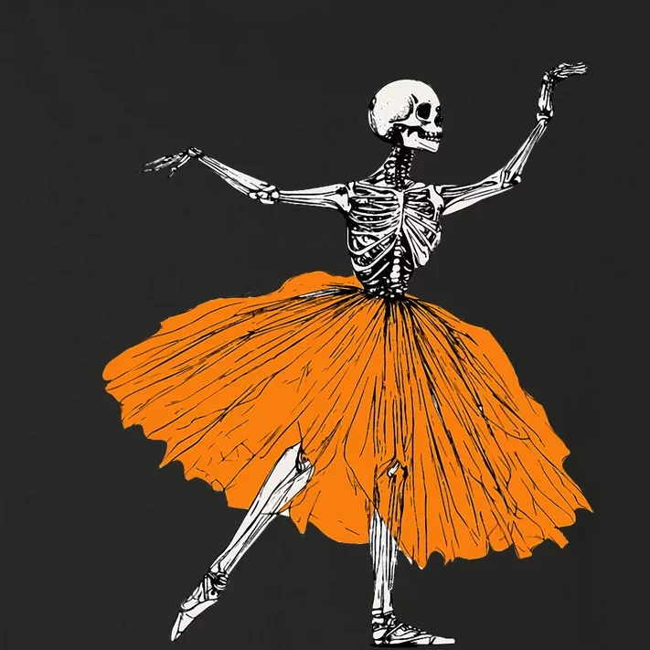 Skeleton Ballerina Dance Tutu Spooky Ballet Dancer Halloween Toddler Long Sleeve Shirt