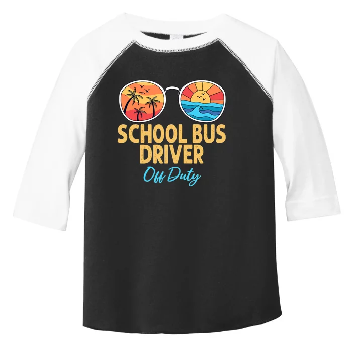 School Bus Driver Off Duty Happy Last Day Of School Toddler Fine Jersey T-Shirt