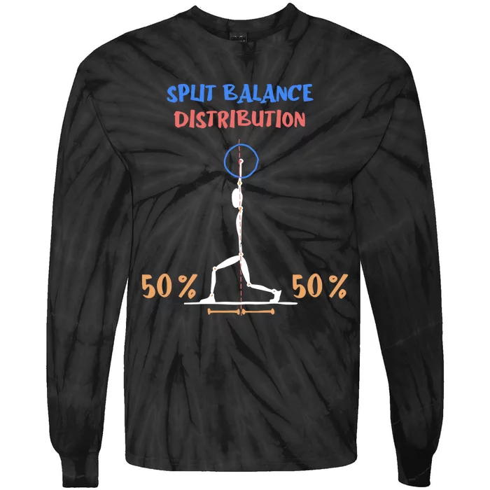 Split Balance Distribution Tie-Dye Long Sleeve Shirt