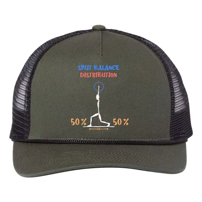 Split Balance Distribution Retro Rope Trucker Hat Cap