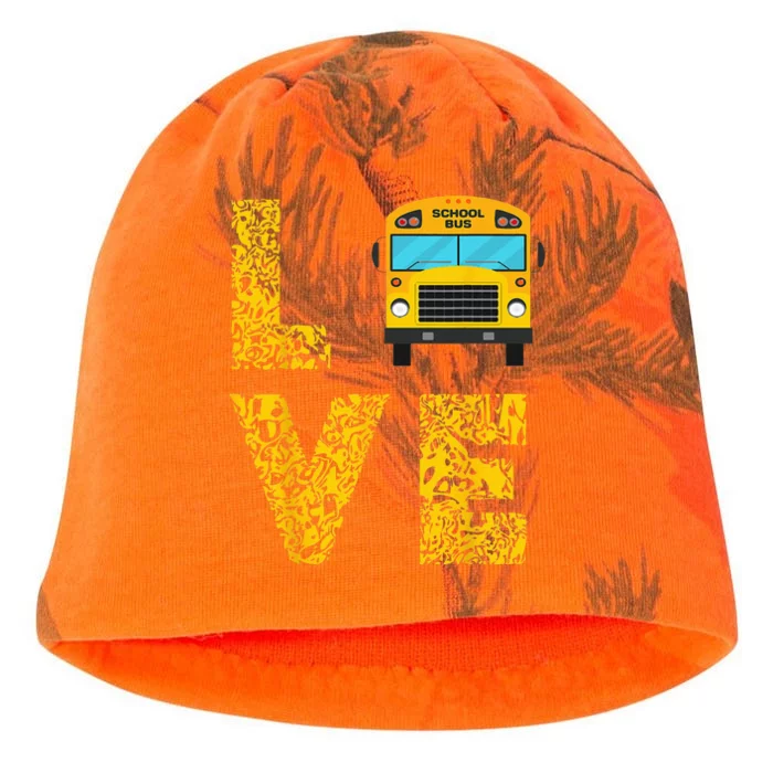 School Bus Driver Love Driving Bus Lover Kati - Camo Knit Beanie