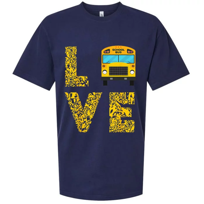 School Bus Driver Love Driving Bus Lover Sueded Cloud Jersey T-Shirt