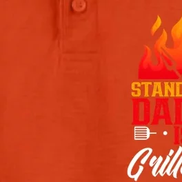 Stand Back Daddy Is Grilling Barbecue Meat Bbq Grill Dad Great Gift Dry Zone Grid Performance Polo