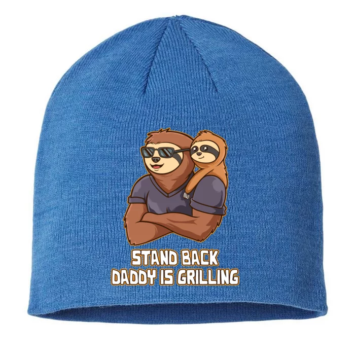 Stand Back Daddy Is Grilling Fathers Day Chef Grill Parents Gift 8 1/2in Sustainable Knit Beanie