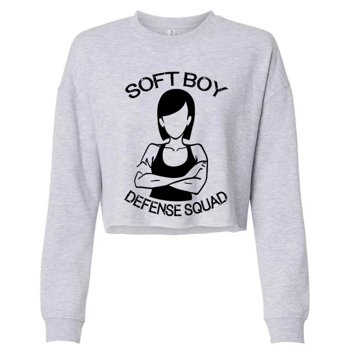 Soft Boy Defense Squad Cropped Pullover Crew