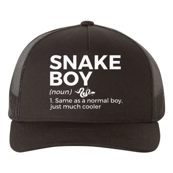 Snake Boy Definition Funny Pet Reptile Lovers Yupoong Adult 5-Panel Trucker Hat