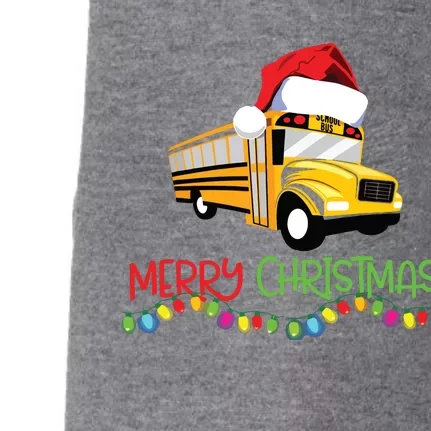 School Bus Driver Christmas Favorite Driver Doggie 3-End Fleece Hoodie