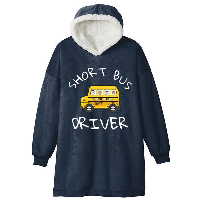 School bus driver Funny Novelty School Bus Driver Hooded Wearable Blanket