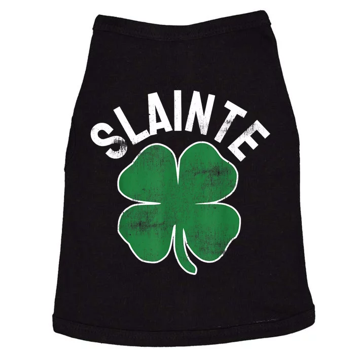 Slainte Beer Drinking Irish ST PATRICKS DAY Shamrock Funny Doggie Tank