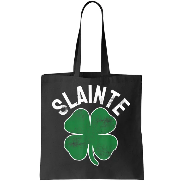 Slainte Beer Drinking Irish ST PATRICKS DAY Shamrock Funny Tote Bag