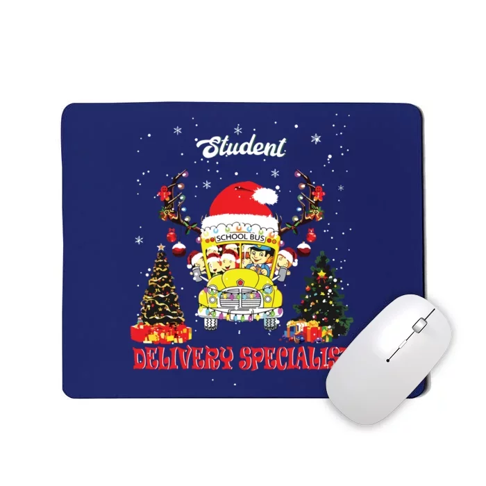 School Bus Driver Christmas Student Delivery Specialist Xmas Mousepad